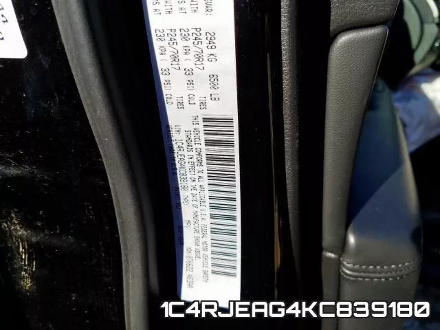 1C4RJEAG4KC839180 фото 2