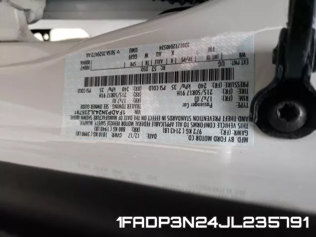 1FADP3N24JL235791 фото 2