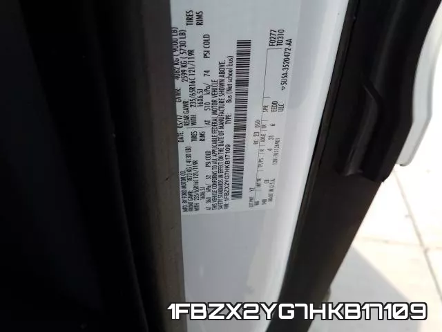 1FBZX2YG7HKB17109 фото 2