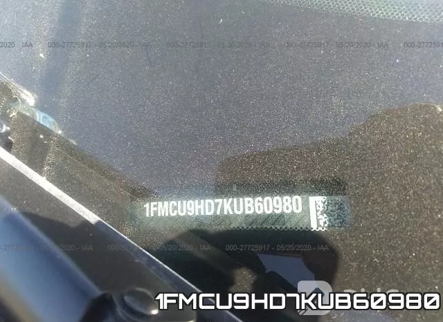 1FMCU9HD7KUB60980 фото 10