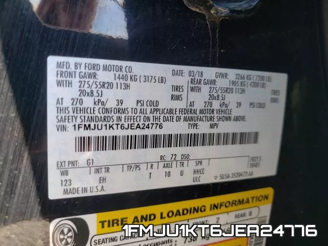 1FMJU1KT6JEA24776 фото 2