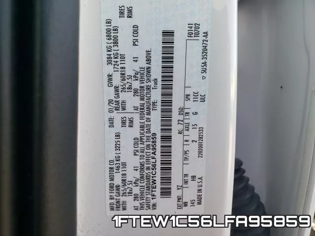 1FTEW1C56LFA95859 фото 2