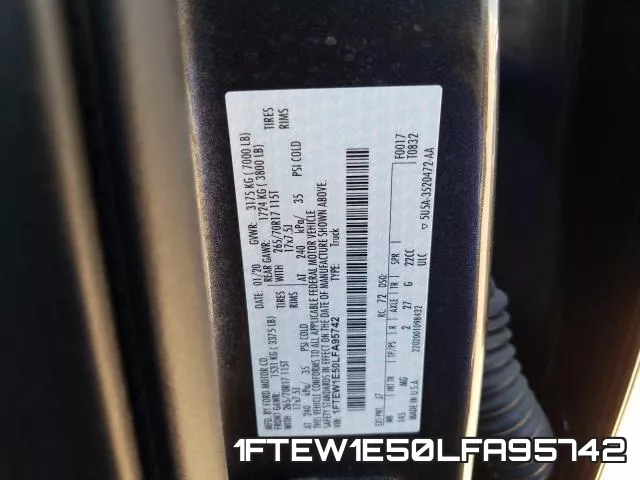 1FTEW1E50LFA95742 фото 2