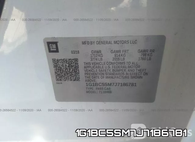 1G1BC5SM7J7186781 фото 9