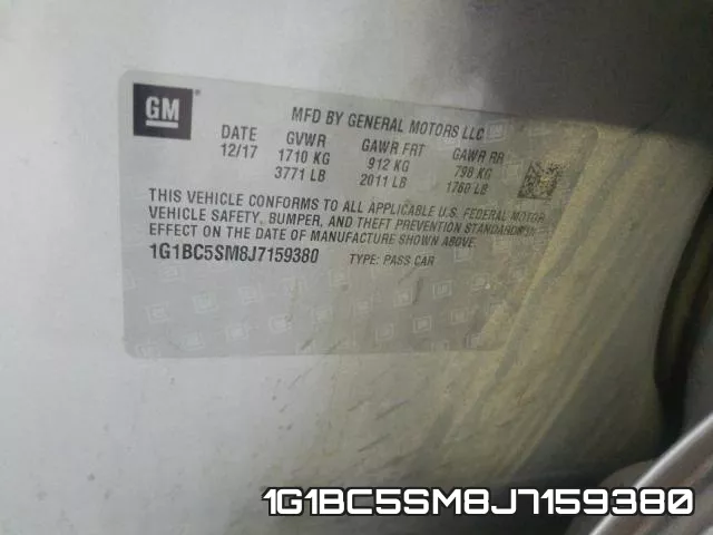 1G1BC5SM8J7159380 фото 2