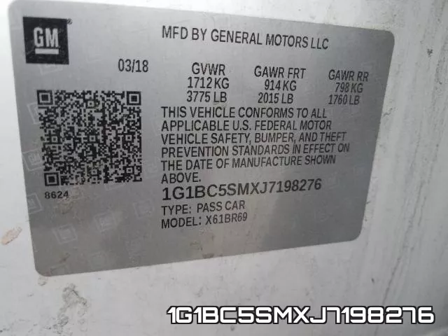 1G1BC5SMXJ7198276 фото 2