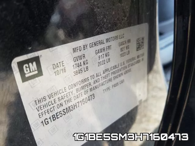 1G1BE5SM3H7160473 фото 2