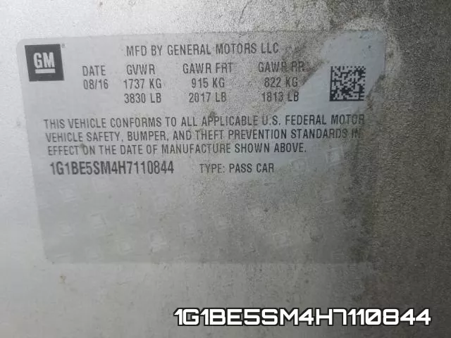 1G1BE5SM4H7110844 фото 2