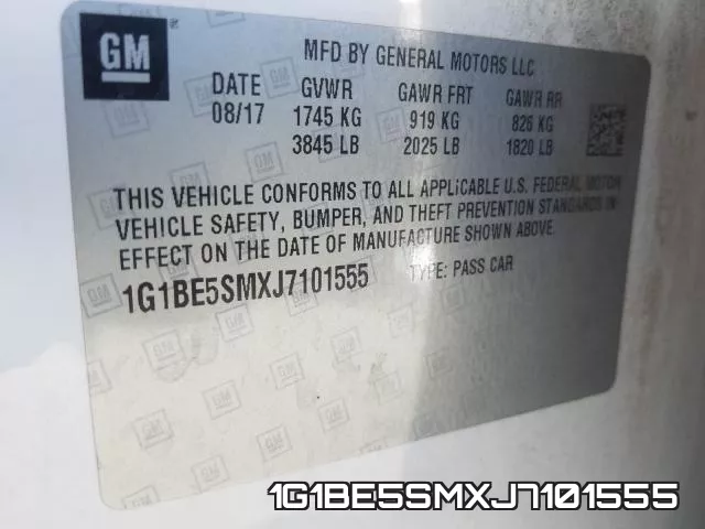 1G1BE5SMXJ7101555 фото 2