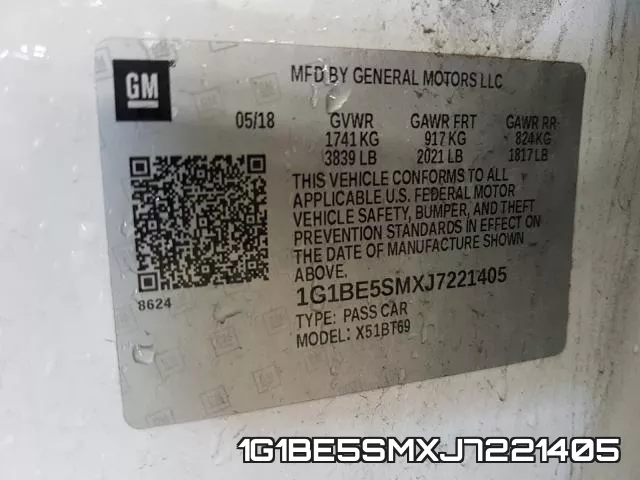 1G1BE5SMXJ7221405 фото 2