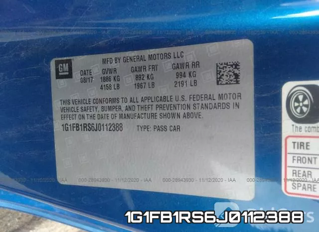 1G1FB1RS6J0112388 фото 10