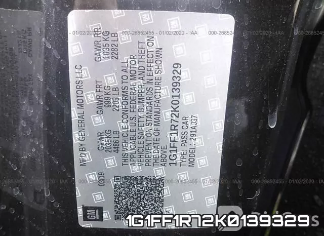 1G1FF1R72K0139329 фото 10