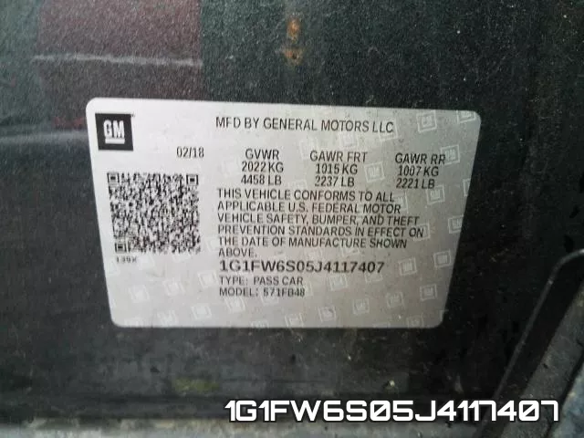 1G1FW6S05J4117407 фото 2