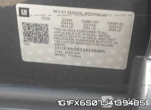 1G1FX6S07J4139485 фото 10