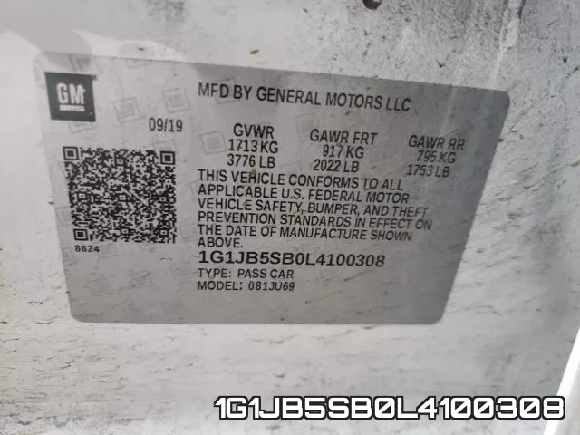 1G1JB5SB0L4100308 фото 2