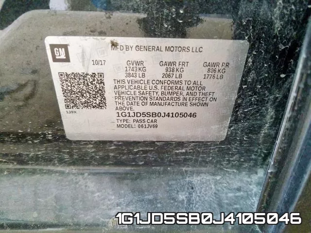 1G1JD5SB0J4105046 фото 2