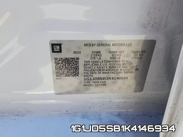 1G1JD5SB1K4146934 фото 2