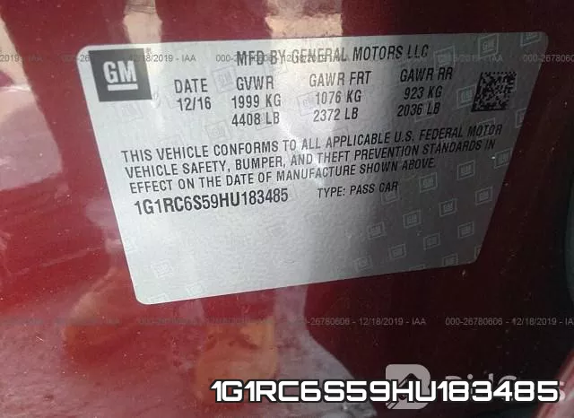 1G1RC6S59HU183485 фото 10