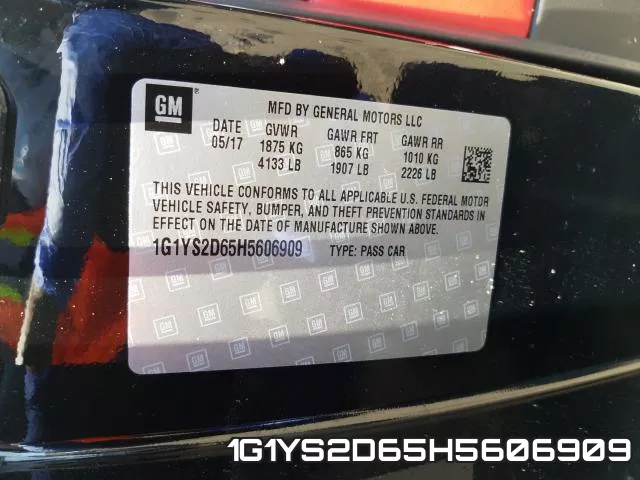 1G1YS2D65H5606909 фото 2