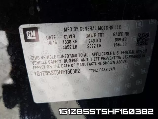 1G1ZB5ST5HF160382 фото 2
