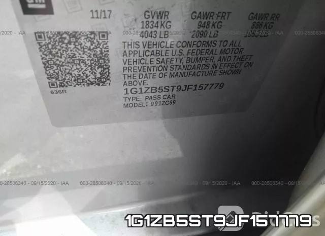 1G1ZB5ST9JF157779 фото 10
