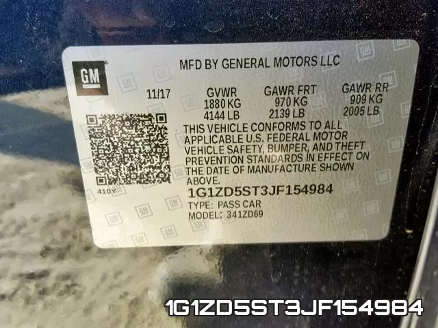 1G1ZD5ST3JF154984 фото 2