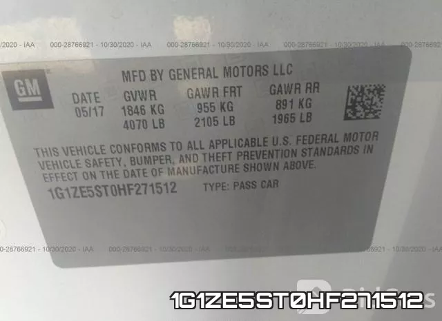 1G1ZE5ST0HF271512 фото 9