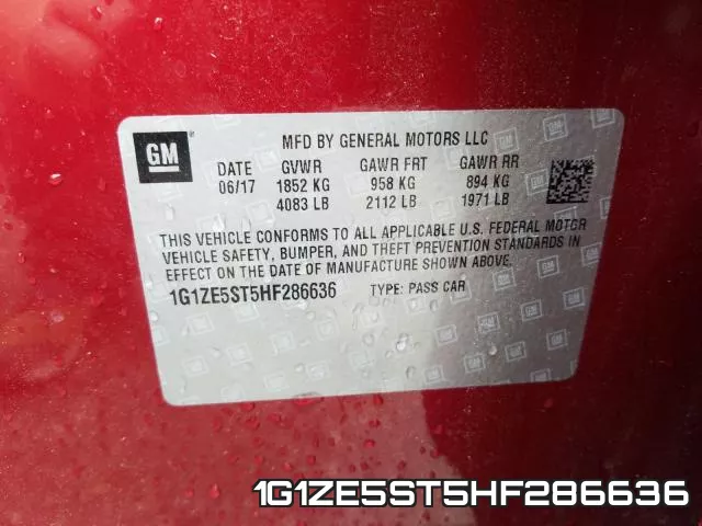 1G1ZE5ST5HF286636 фото 2