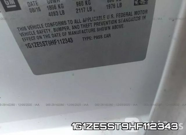 1G1ZE5ST9HF112343 фото 10