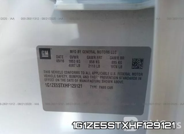 1G1ZE5STXHF129121 фото 10