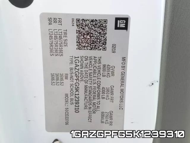 1GAZGPFG5K1239310 фото 2