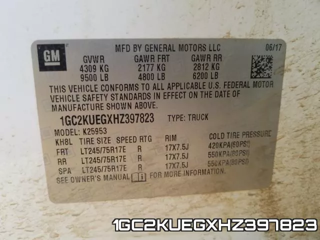 1GC2KUEGXHZ397823 фото 2