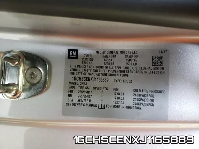 1GCHSCENXJ1165889 фото 2