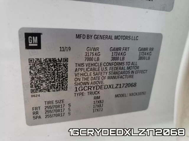 1GCRYDEDXLZ172068 фото 2