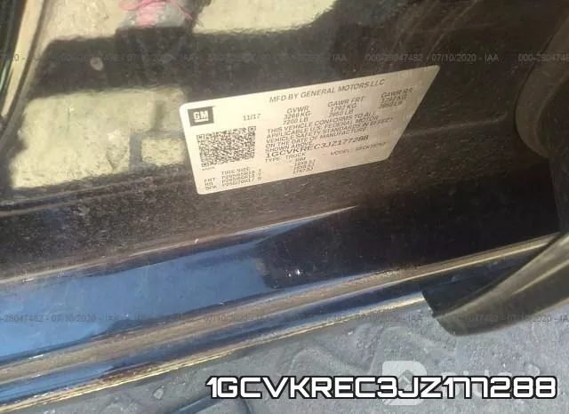 1GCVKREC3JZ177288 фото 9