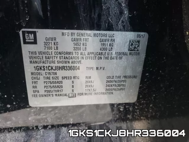 1GKS1CKJ8HR336004 фото 2