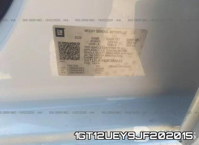 1GT12UEY9JF202015 фото 8