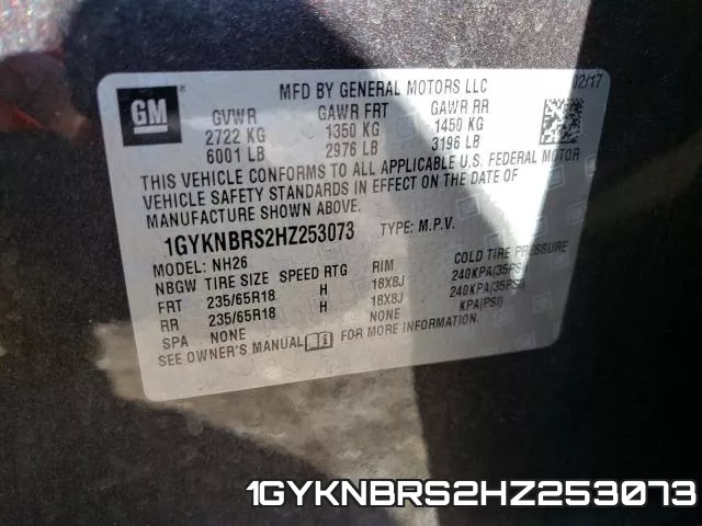 1GYKNBRS2HZ253073 фото 2