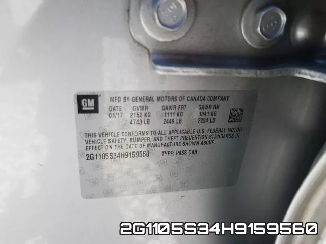 2G1105S34H9159560 фото 2