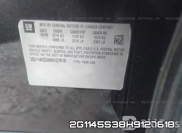 2G1145S38H9127618 фото 10