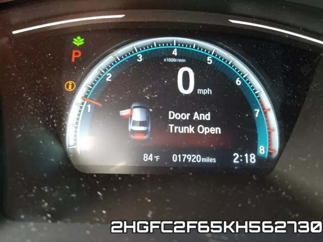 2HGFC2F65KH562730 фото 9