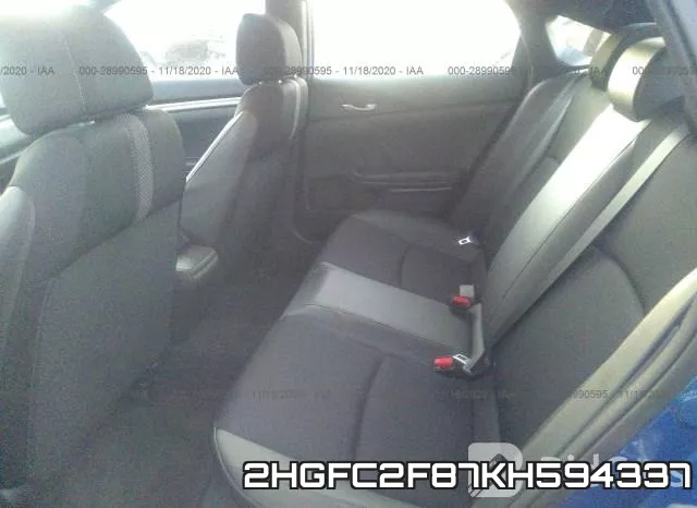 2HGFC2F87KH594337 фото 9