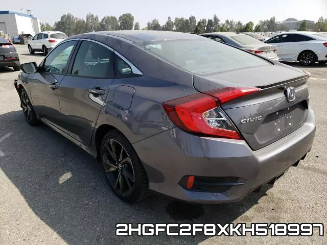2HGFC2F8XKH518997 фото 4