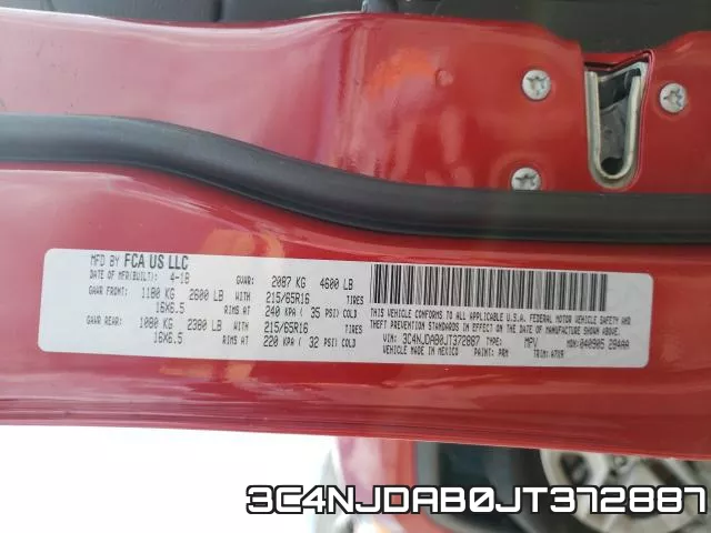 3C4NJDAB0JT372887 фото 2
