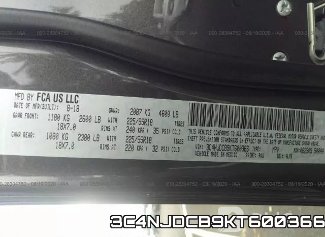 3C4NJDCB9KT600366 фото 10
