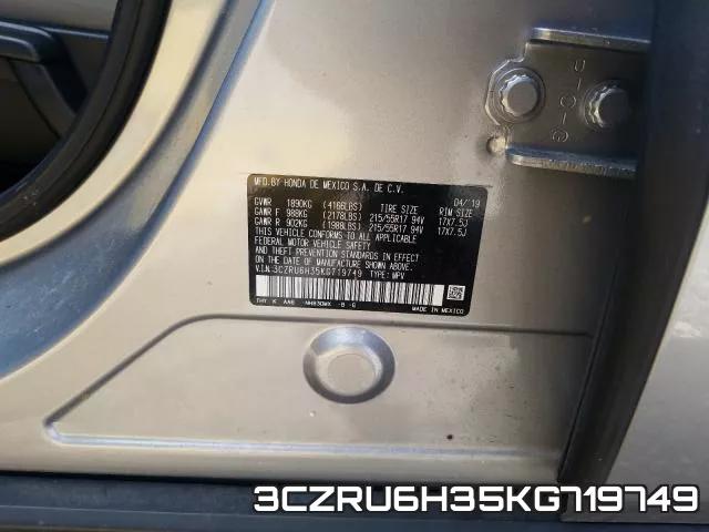 3CZRU6H35KG719749 фото 2