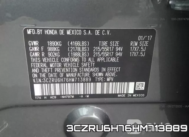 3CZRU6H76HM713889 фото 10