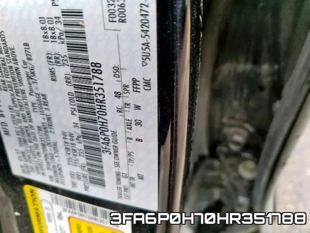3FA6P0H70HR351788 фото 2