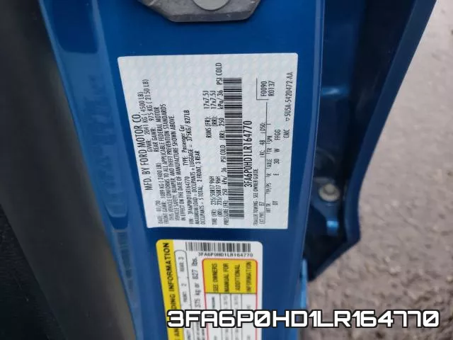 3FA6P0HD1LR164770 фото 2