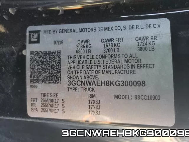 3GCNWAEH8KG300098 фото 2